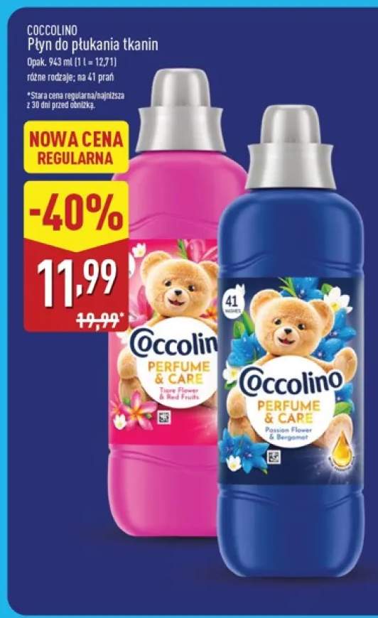 Płyn do płukania tkanin Perfume & Care Tiare Flower & Red Fruits Coccolino +1 wariant