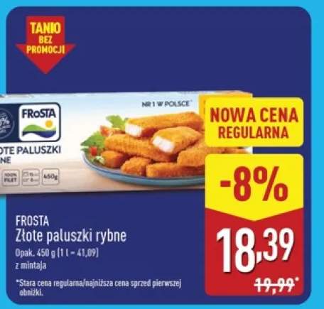 Złote paluszki rybne z mintaja Frosta