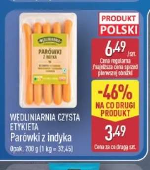 Parówki z indyka Wędliniarnia Czysta Etykieta
