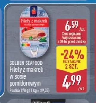 Filety z makreli w sosie pomidorowym Golden Seafood