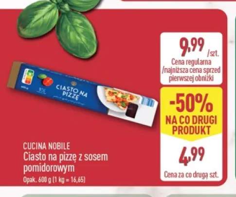 Ciasto na pizzę z sosem pomidorowym Cucina Nobile