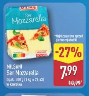 Ser mozzarella w kawałku Milsani