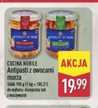 Antipasti z owocami morza klasyczna Cucina Nobile +1 wariant