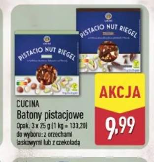 Batony pistacjowe z orzechami laskowymi 3-pak Cucina +1 wariant