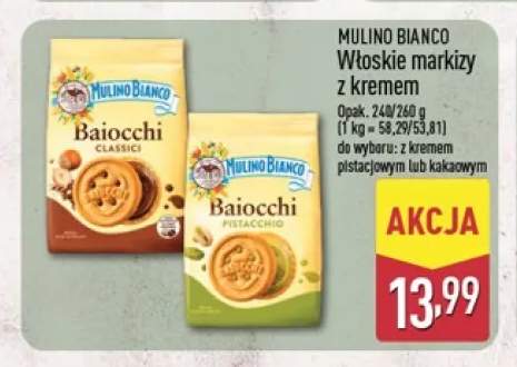 Włoskie markizy z kremem pistacjowym Mulino Bianco +1 wariant