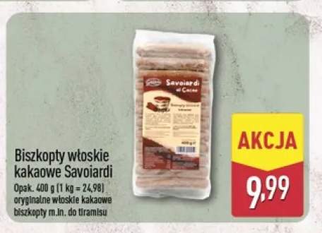 Biszkopty włoskie kakaowe Savoiardi