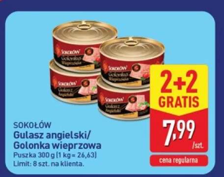 Gulasz angielski Sokołów +1 wariant