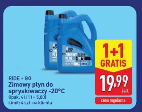 Zimowy płyn do spryskiwaczy -25°C Ride + Go