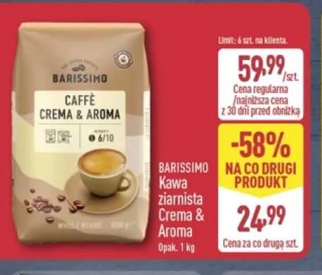 Kawa ziarnista Crema & Aroma Barissimo