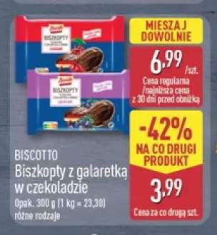 Biszkopty z galaretką w czekoladzie Biscotto