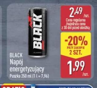 Napój energetyzujący Black