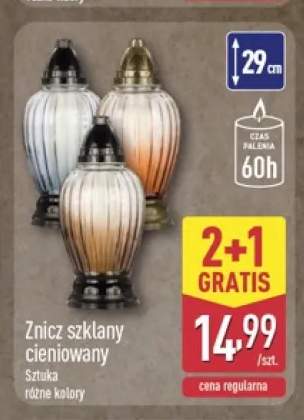 Znicz szklany cieniowany