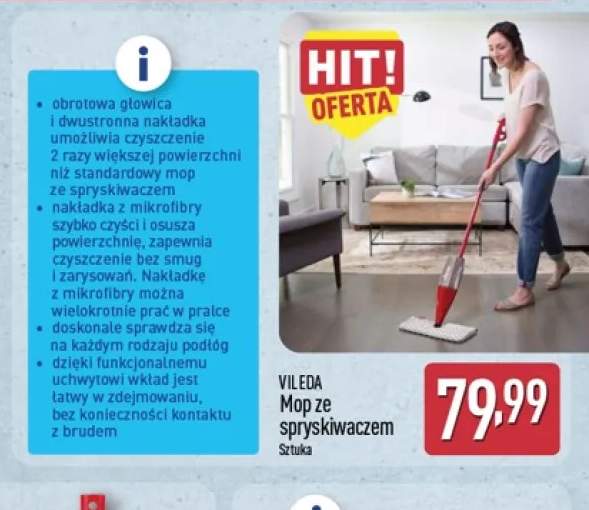 Mop ze spryskiwaczem Vileda