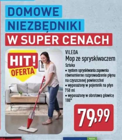Mop ze spryskiwaczem Vileda