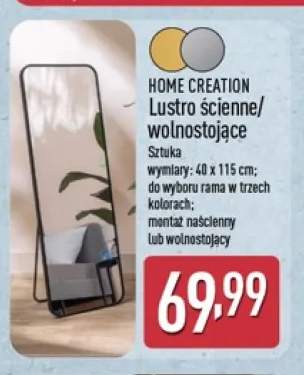 Lustro ścienne/wolnostojące 40x115 cm Home Creation