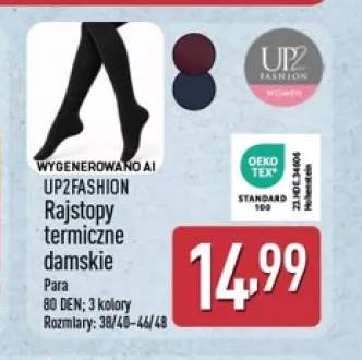Rajstopy termiczne damskie UP2Fashion