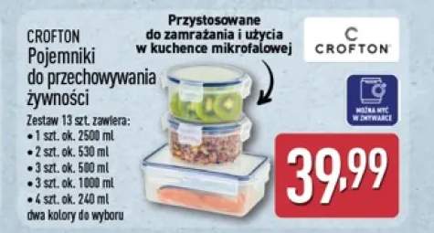 Pojemniki do przechowywania żywności Crofton