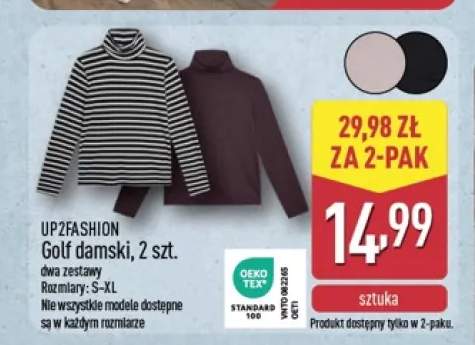 Golf damski 2-pak Up2fashion