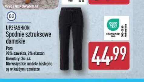 Spodnie sztruksowe damskie Up2fashion