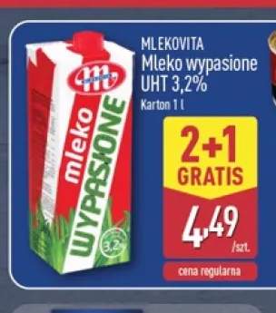 Mleko UHT wypasione Mlekovita 3,2%