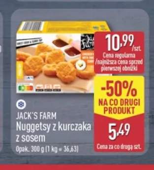 Nuggetsy z kurczaka z sosem Jack's Farm