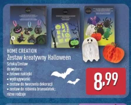 Zestaw kreatywny Halloween żelowe naklejki Home Creation +3 warianty