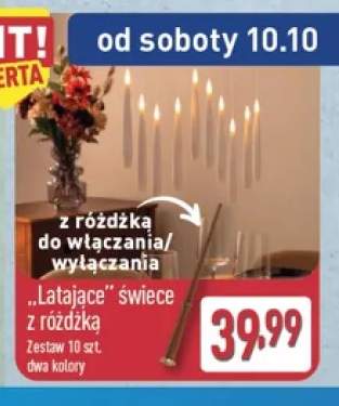 Latające świece z różdżką