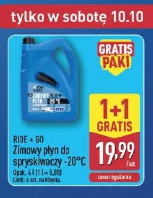 Zimowy płyn do spryskiwaczy -25°C Ride + Go
