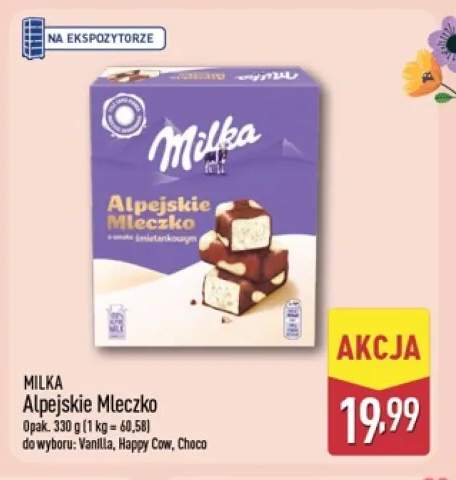 Alpejskie Mleczko Choco Milka +2 warianty