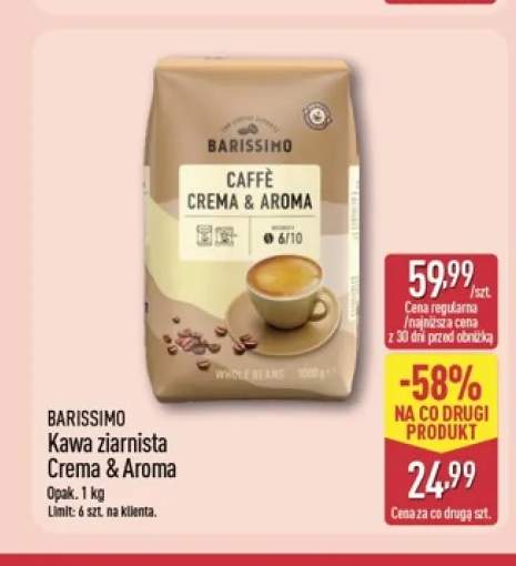Kawa ziarnista Crema & Aroma Barissimo