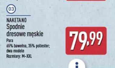 Spodnie dresowe męskie Naketano