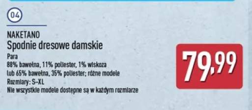 Spodnie dresowe damskie Naketano