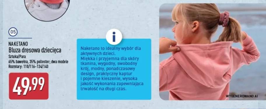Bluza dresowa dziecięca Naketano