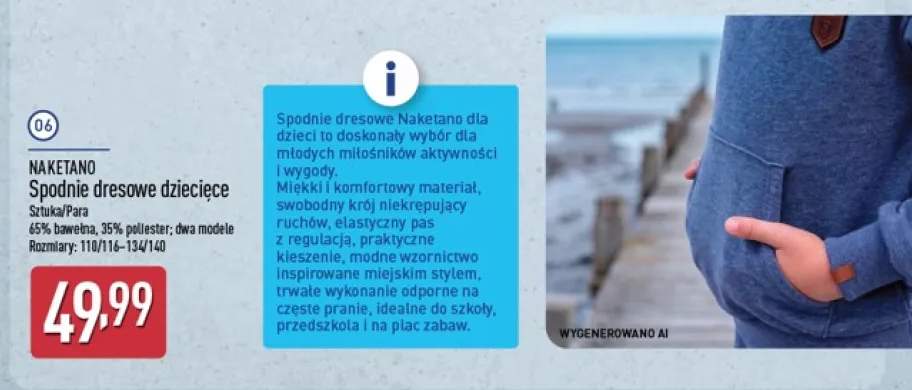Spodnie dresowe dziecięce Naketano