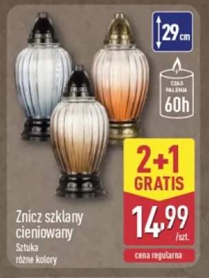 Znicz szklany cieniowany