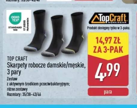Skarpety robocze damskie 3-pak Top Craft +1 wariant