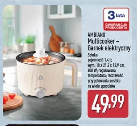 Multicooker – garnek elektryczny Ambiano