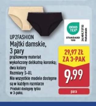 Majtki damskie UP2FASHION 3-pak