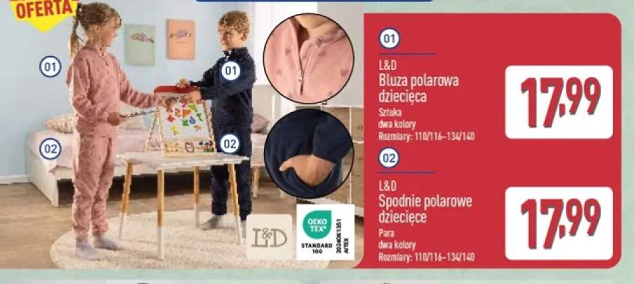 Bluza polarowa dziecięca L & D +1 wariant