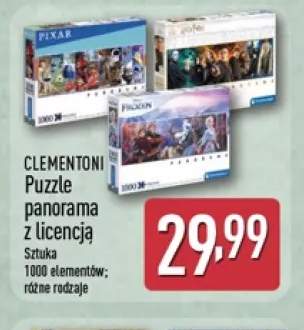 Puzzle panorama z licencją 1000 elementów Clementoni