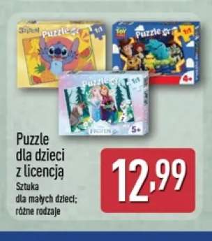 Puzzle dla dzieci z licencją