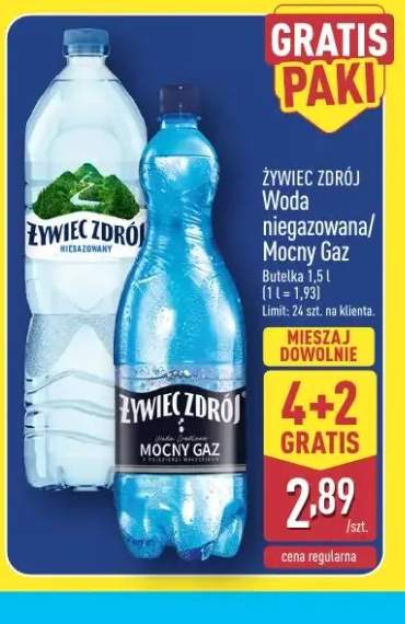 Woda niegazowana Żywiec Zdrój +1 wariant