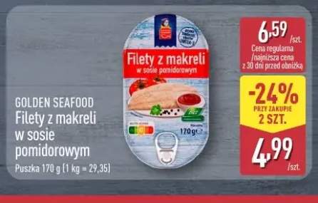 Filety z makreli w sosie pomidorowym Golden Seafood