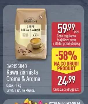 Kawa ziarnista Crema & Aroma Barissimo