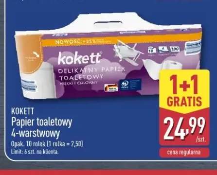 Papier toaletowy 4-warstwowy Kokett
