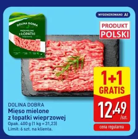 Mięso mielone z łopatki wieprzowej Dolina Dobra