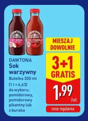 Sok warzywny pomidorowy pikantny Dawtona +2 warianty