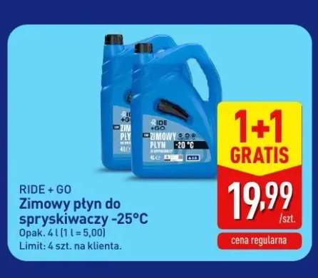 Zimowy płyn do spryskiwaczy -20°C Ride + Go