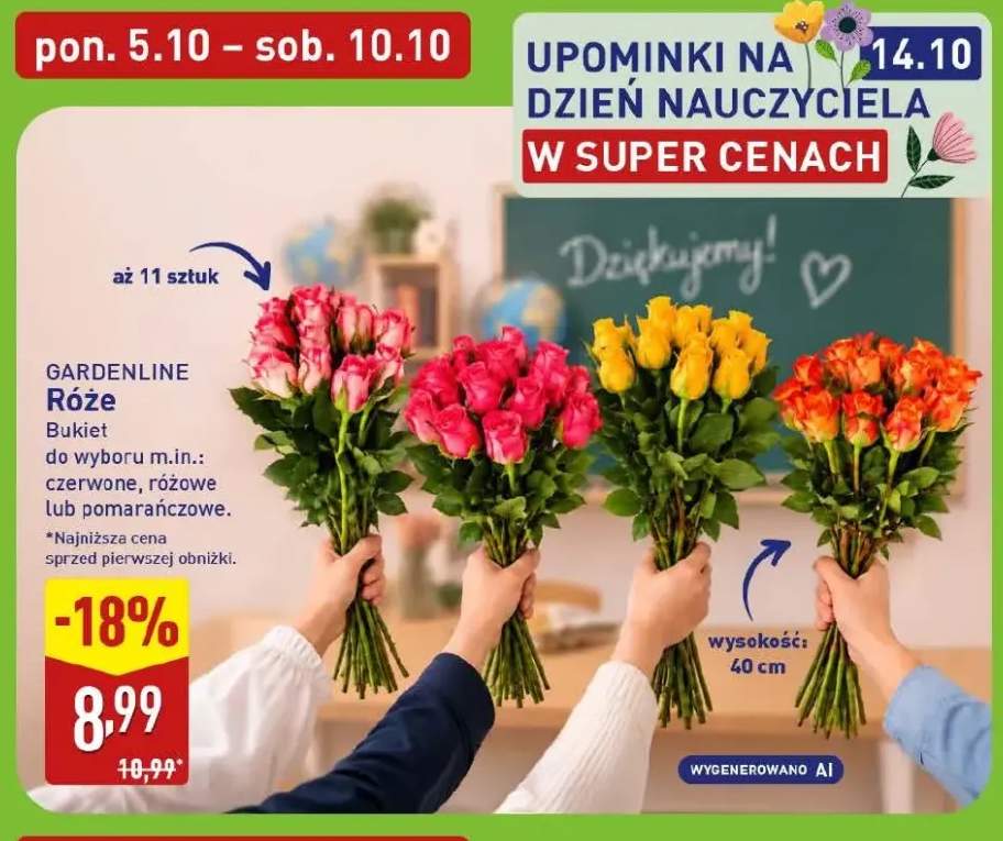 Róże bukiet Gardenline