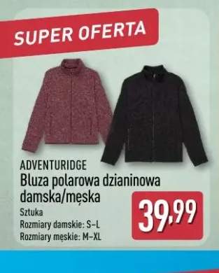 Bluza polarowa dzianinowa damska/męska Adventuridge